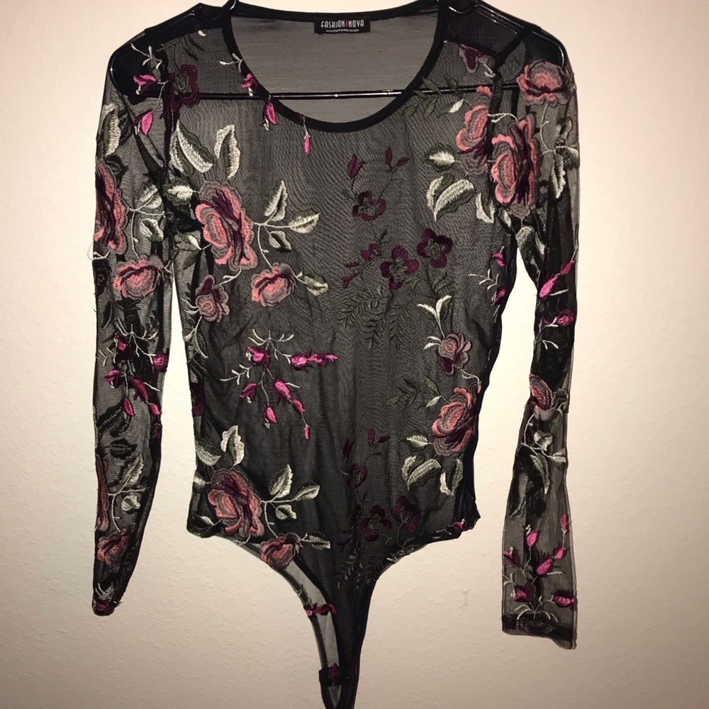 Fashion nova, medium mesh body suit